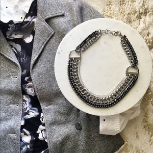 Stella & Dot Mixed Metal Statement Necklace